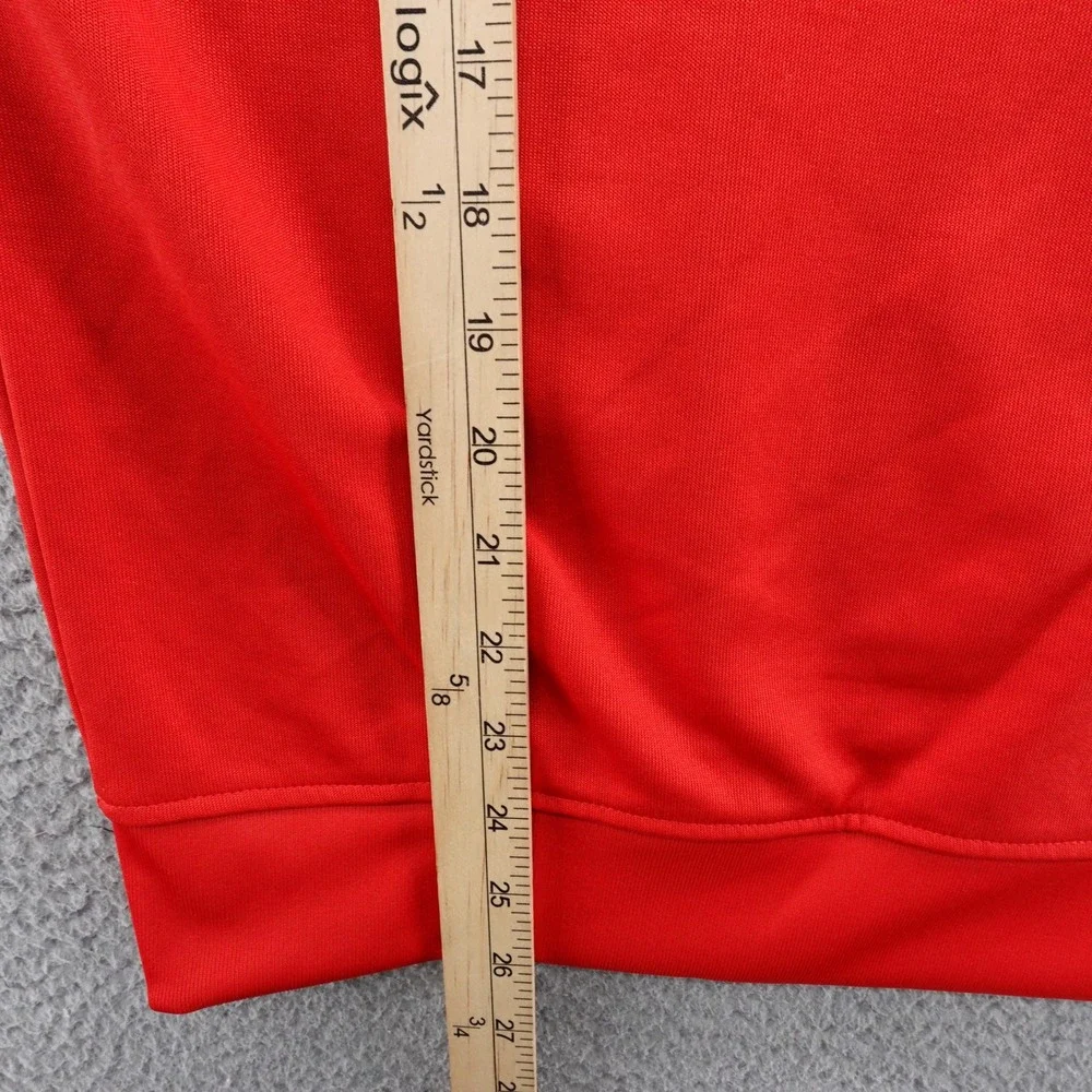 Adidas Originals Mens Funnelneck Track Top Red Quarter Zip Jacket Small NEW